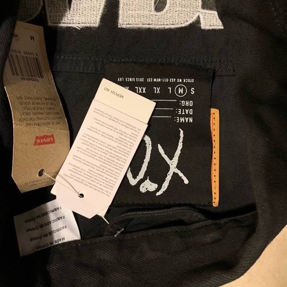 The Weeknd party monster jacket denim Levi